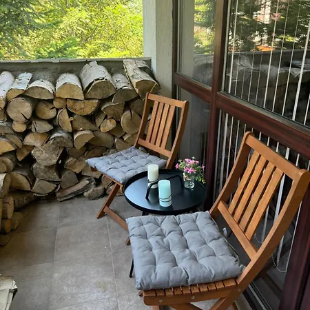 2-bedroom, 2-bathroom With Fireplace And Garden At Winslow Infinity Appartement Bansko